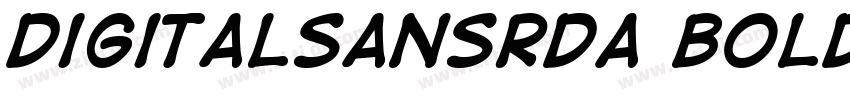 DigitalSansRDA Bold字体转换